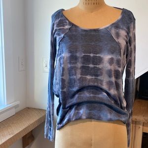 TIE DYE LONG SLEVE OPEN BACK